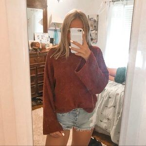 Urban Outfitters Rust Turtleneck Sweater